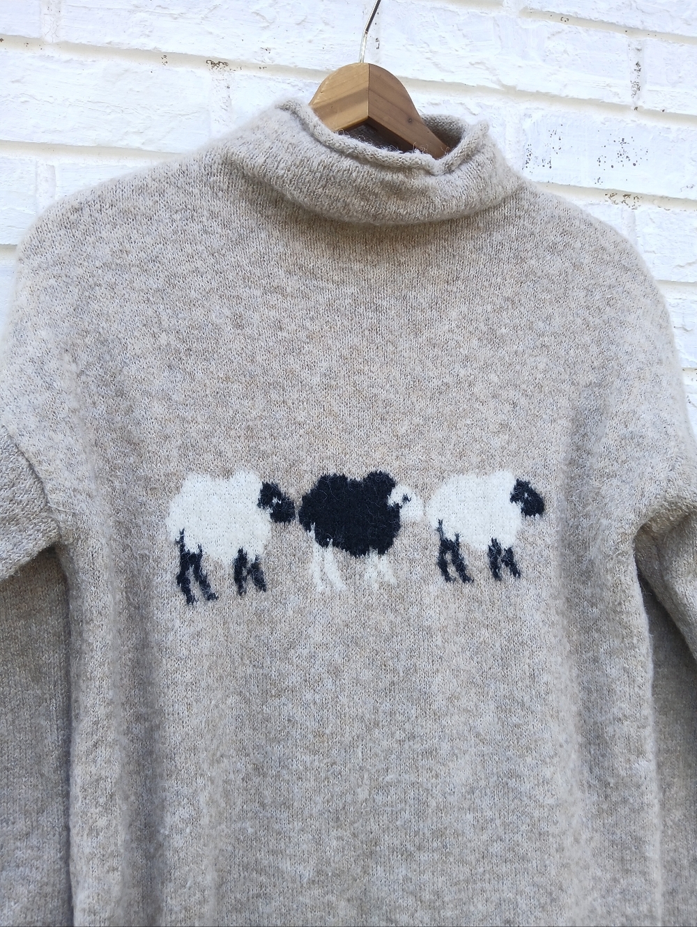 Cupcakes And Cashmere Sheep Rolled Hem Sweater - Picture 3 of 6